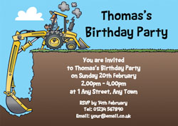 digger party invitations
