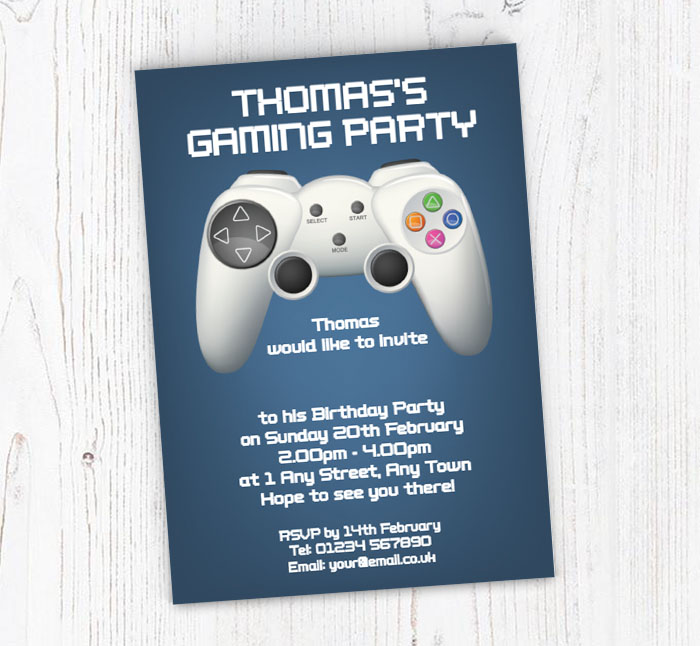 gaming controller invitations