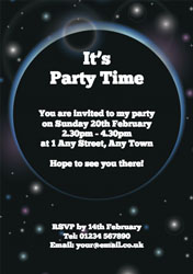 solar eclipse party invitations