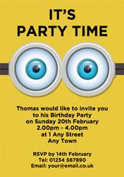 minions party invitations