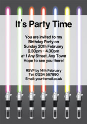 star wars party invitations