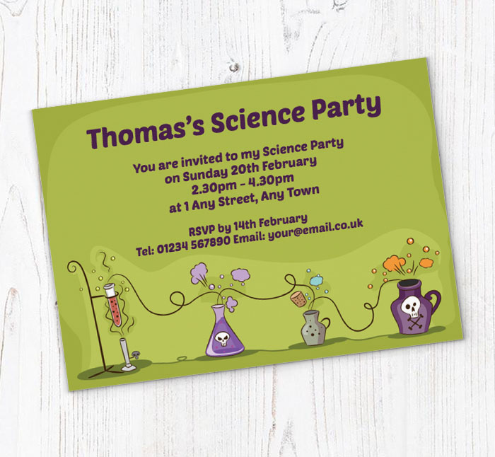 magic potions party invitations