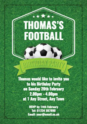 five a side party invitations