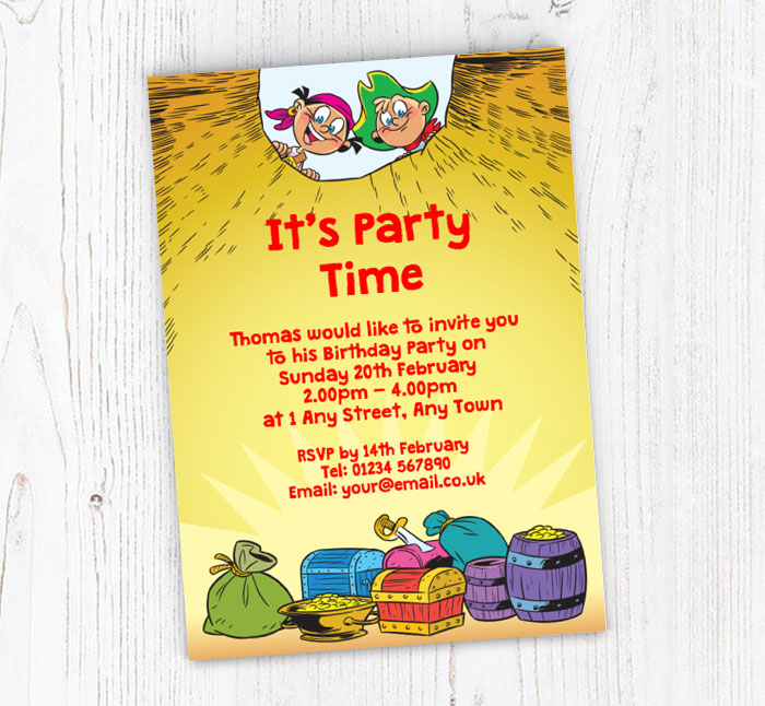 treasure-hunt-party-invitations-personalise-online-plus-free