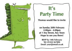 crocodile and sign invitations