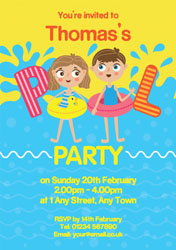 pool party invitations