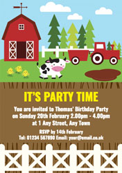 farm party invitations