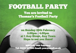 big football party invitations