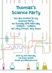 science experiment invitations