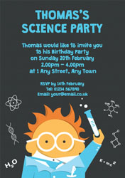science professor party invitations