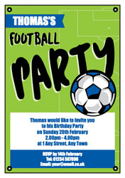 soccer party invitations