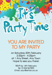 art party invitations