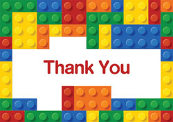 lego thank you cards