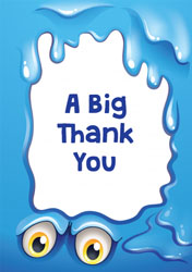 monster slime thank you cards