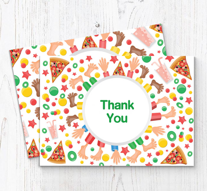 pajama thank you cards