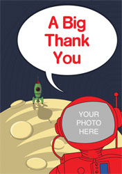astronaut thank you cards