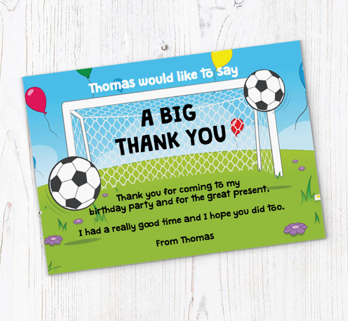 football thank you cards