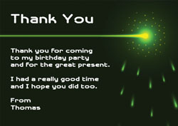 quasar thank you cards