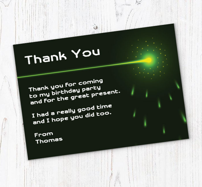 quasar thank you cards