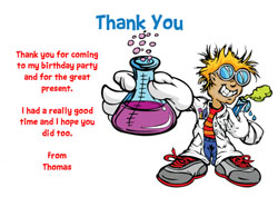 science thank you cards