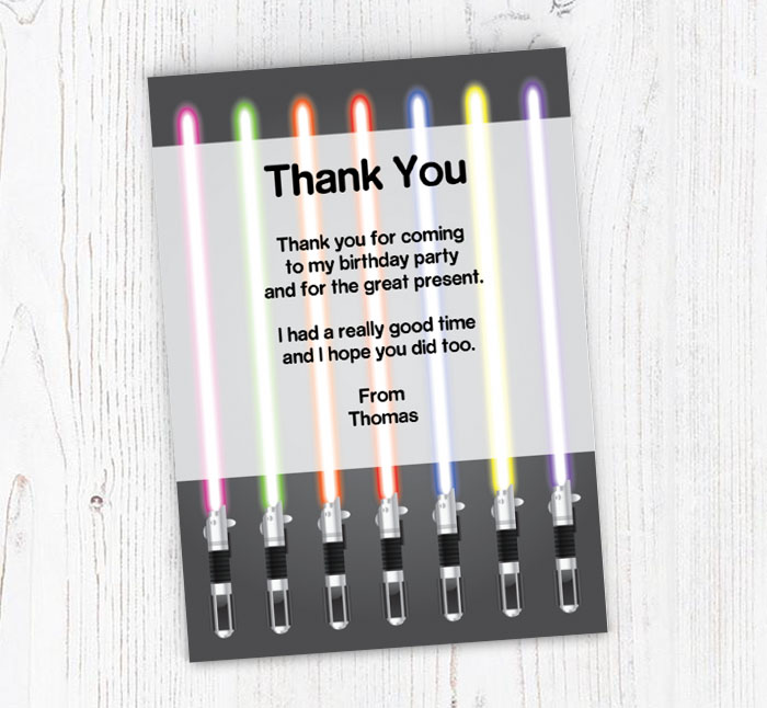 star wars thank you cards