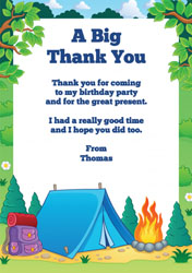 campsite thank you cards