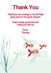 three fish thank you cards