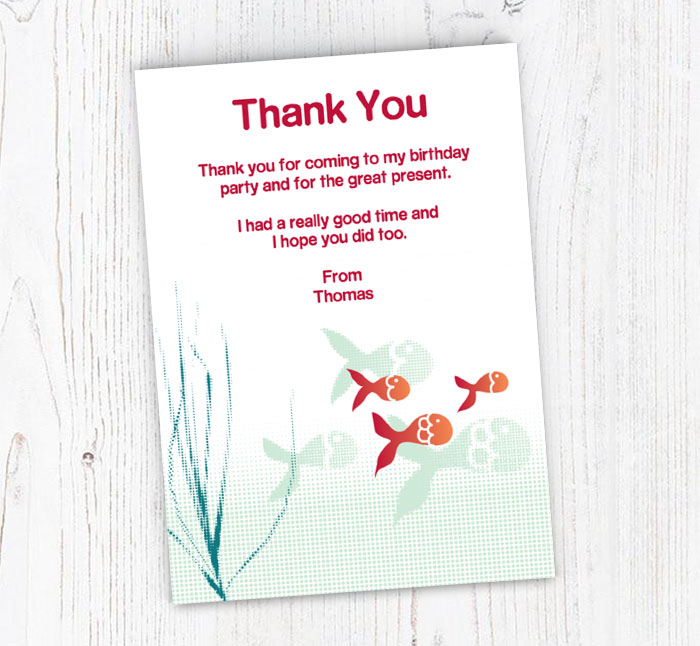three fish thank you cards