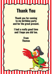 ahoy matey thank you cards