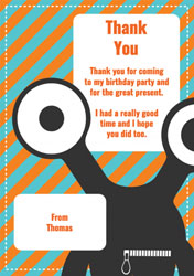 two eyed monster thank you cards