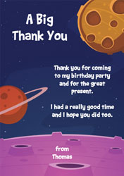 planets thank you cards