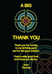 laser tag thank you cards