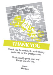 skateboarder thank you cards