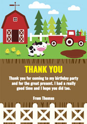 farm thank you cards