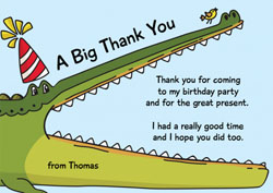 crocodile thank you cards