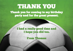 big football thank you cards