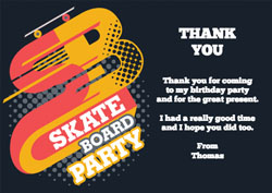 skateboard thank you cards