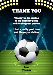 football floodlights thank you cards