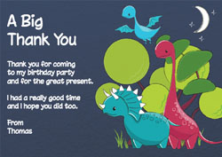 dinomite thank you cards