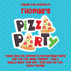 pizza party thank you cards