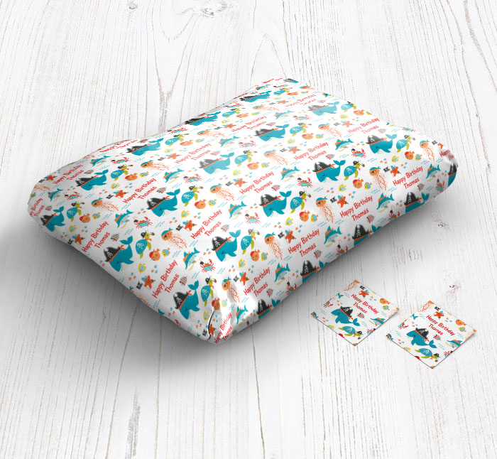 under the sea wrapping paper