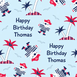 treasure island wrapping paper