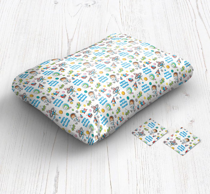 spaceman wrapping paper