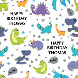 dinosaurs wrapping paper