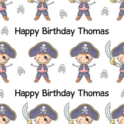 pirate wrapping paper