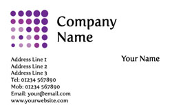purple dots business cards