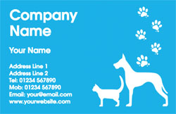 cat and dog business cards