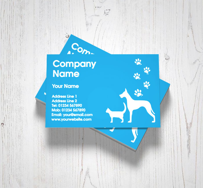 cat and dog business cards