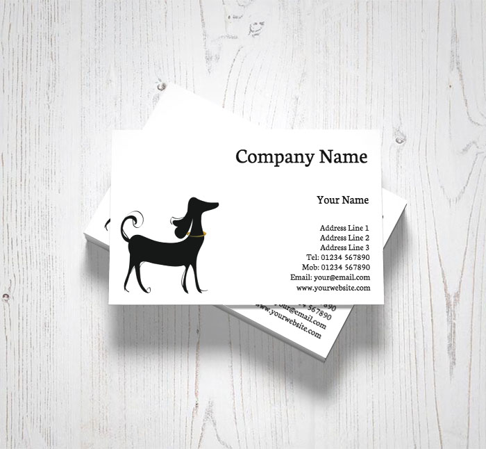 posh dog business cards