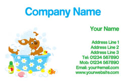 pet grooming business cards